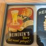 Framed Vintage Heineken Metal Coasters Image 2