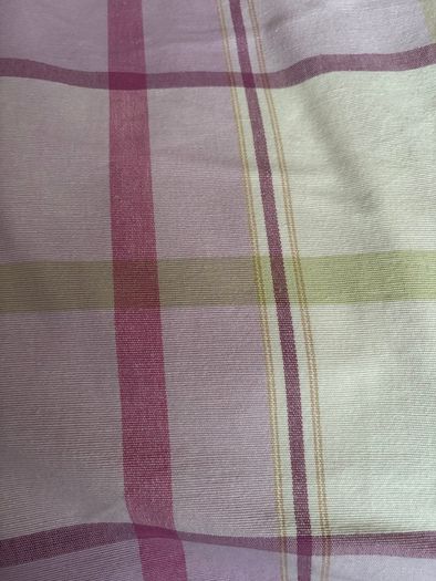 Laura Ashley checked cream pink purple and green Curtains