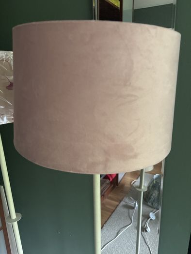 Take your pick - other photos added - 2 Matching ( exactly the same ) Tall Cream / Off White Tall Floor Standing Lamps - will sell individually