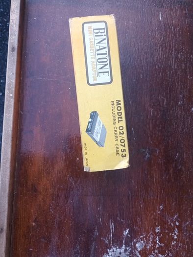 antique Binatone mini cassette adaptor