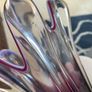 Bohemian solid heavy  13.5 inch Glass vase Image 4
