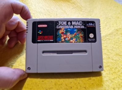Joe & Mac Caveman Ninja Super Nintendo Snes Arcade Games Original