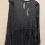 NOISY MAY Stunning Black Metallic Top Size M! Image 3
