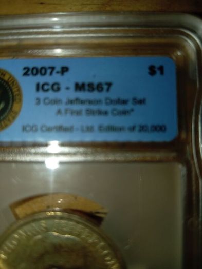 Certified Jefferson coin