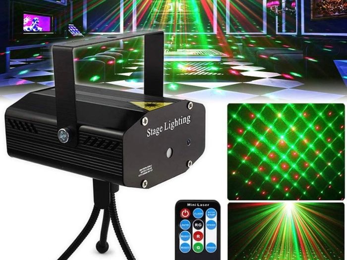 Stage Lights Projector Mini Auto Flash Sound Activated with Remote Control for Dancing Thanksgiving KTV Bar Birthday (FREE POSTAGE)