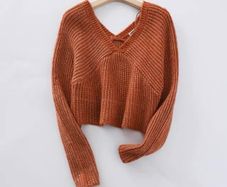 Rust Chunky Knit Sweater