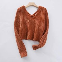Rust Chunky Knit Sweater