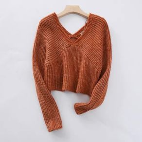 Rust Chunky Knit Sweater