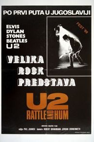 U2 - Rattle and Hum. Poster and Original VHS Video.