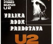 U2 - Rattle and Hum. Poster and Original VHS Video.