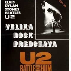 U2 - Rattle and Hum. Poster and Original VHS Video.