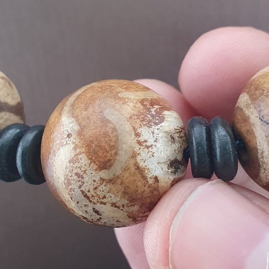 Burmese Antique Pumtek Pyu Beads Necklace 24 inches