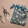 Brand new dreamcatcher earrings with feathers and turquoise beads Image 2