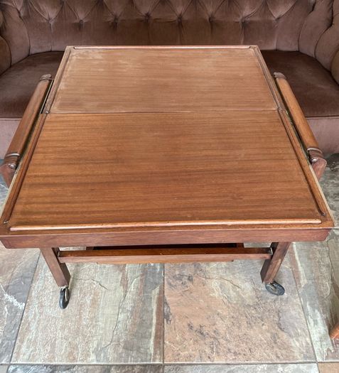 Antique Art Deco Metamorphic Side Table Tea Trolley 1920s