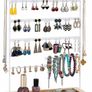 100 Holes Earring Stand Holder 5-Tier Earring Organiser Earring Display Stand Rack Jewellery Stand Holder Organiser Tower with Tray for Earrings Studs (MULTIPLE COLOURS) Image 2