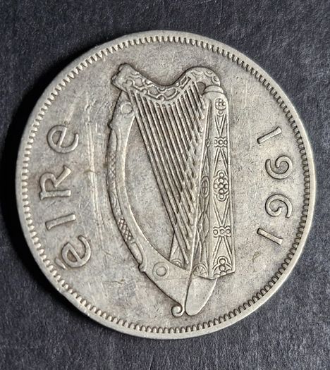 Ireland 1961 Mule Half Crown coin