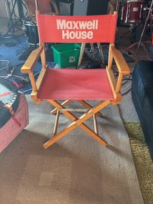 Vintage Maxwell House Advertising Directors Chair