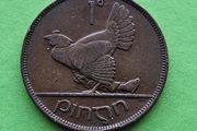 Ireland 1937 year Bronze Penny.
