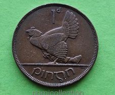 Ireland 1937 year Bronze Penny.
