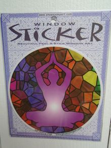 Window sticker, Stained glass effect, Window decor