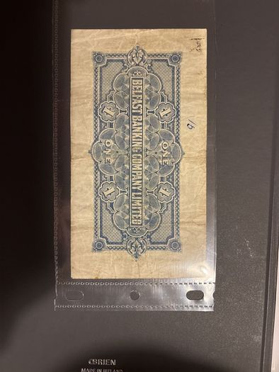 1939 Belfast Banking 1 Pound Note