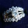 Vintage 9Ct Yellow Gold 375 Cocktail  Ring 2,12g size L Image 3