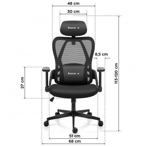 Huzaro Combat 2.7 Black Gaming Chair
