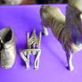 Vintage Brass (Horse 13cm x 13cm)(Chair 9cm x 4,5cm)(Shoes L-8cm) Image 2