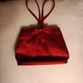 Red satin evening bag Image 2