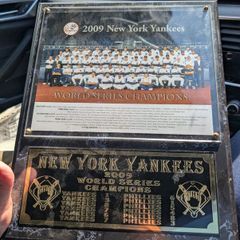2009 New York Yankees baseball plaque