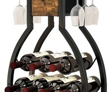 Wine Rack Freestanding Floor,Wine Storage 15 Bottles Bottle Rack with Glass Holders, Mini Bar Wine Cabinet with Storage Drawer for Home Bar Kitchen Dining Room,Rustic Brown,