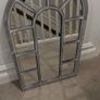 Grey cathedral style mirror Image 3