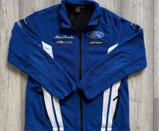 Vintage Ford WRC Rally Fleece Jacket XL Icepeak Abu Dhabi Teamwear Racing