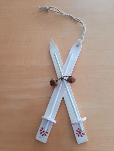 2026 Nordic skis tree decoration