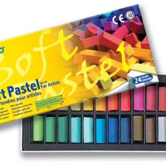 Mungyo Artist's Half Sized Soft Pastels (24 Multicolour)