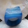 Blue Agate Druzy Ring. Image 4