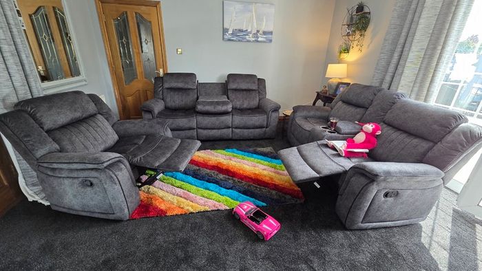 Cana Reclining Sofa - Grey