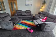 Cana Reclining Sofa - Grey