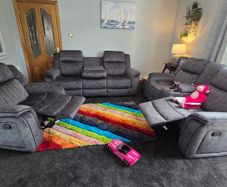 Cana Reclining Sofa - Grey