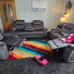 Cana Reclining Sofa - Grey