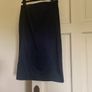 Coast navy satin pencil skirt size 10 will fit size 8 small 10 Image 8