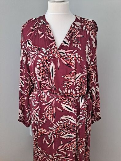 Part Two burgandy dress size 46, UK 18