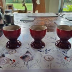3 Le Creuset Egg Cups