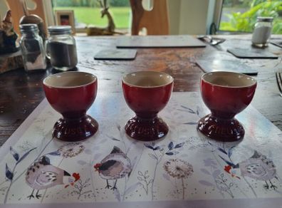 3 Le Creuset Egg Cups