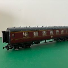 Two OO Gauge Red Passenger Coaches