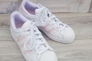 Adidas ladies original Superstar trainers in cloud white &amp; clear pink UK5.. EUR 38 l