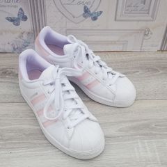 Adidas ladies original Superstar trainers in cloud white & clear pink UK5.. EUR 38 l
