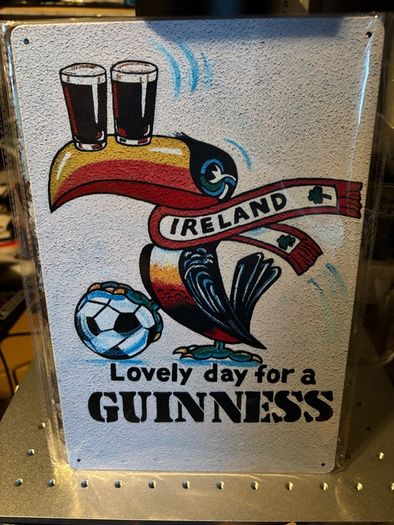 guinness metal wall signs x3