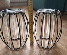 Pair of industrial lamp shade