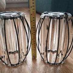 Pair of industrial lamp shade